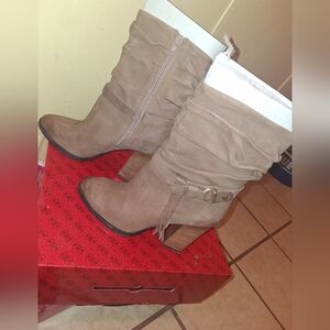 Guess Taupe Ankle Booties